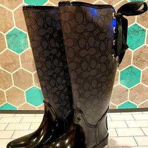 Worn Once. Coach Spring Boots. 7.5 Womens